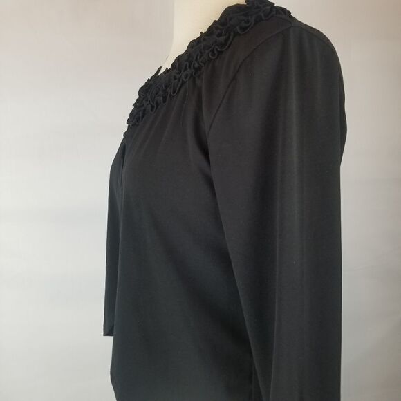 Black Little Cropped Polyester/Nylon Cardigan. Size S. - Picture 9 of 14